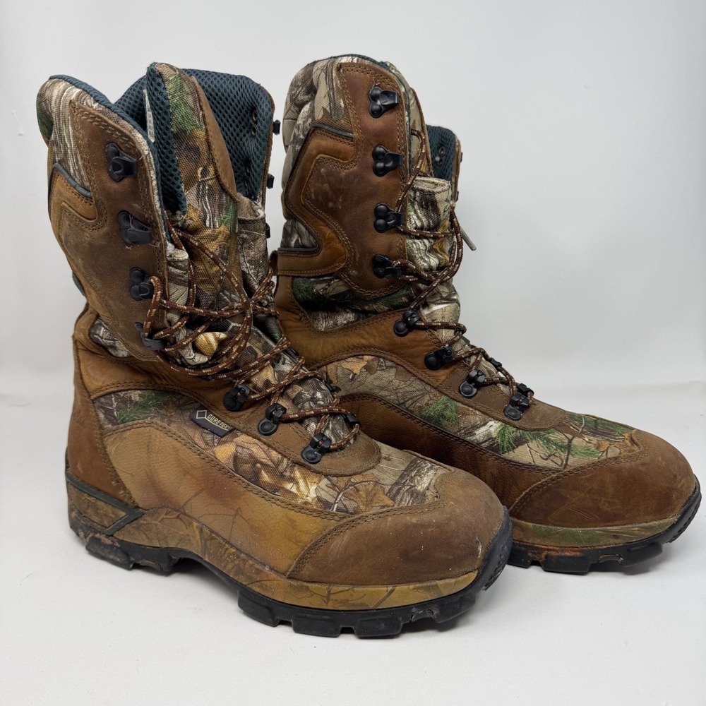 Cabelas Gore-Tex Thinsulate Ultra Hunting Boots Mens 11.5 D Brown Camo 81-8444